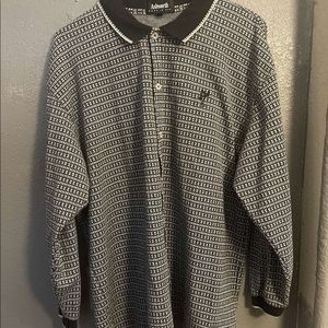 Ashworth Vintage Men’s XL Long Sleeve 3 Button Golf Polo